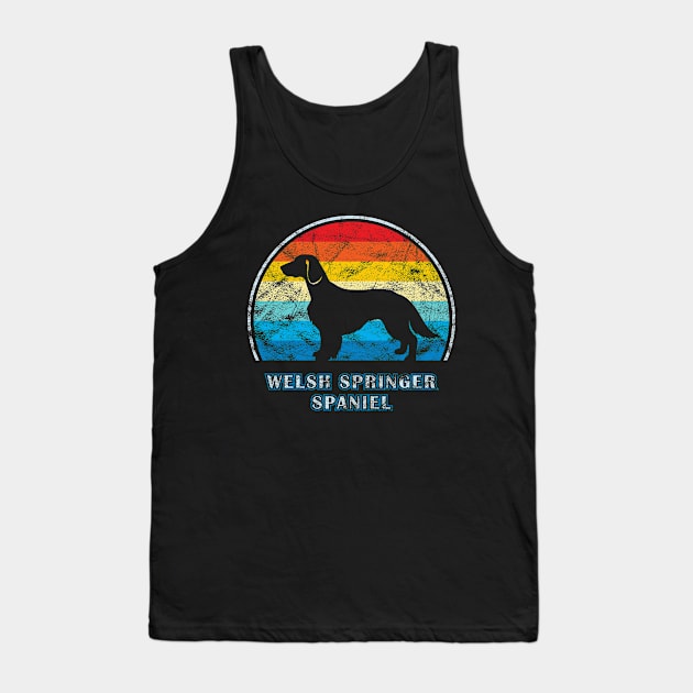 Welsh Springer Spaniel Vintage Design Dog Tank Top by millersye